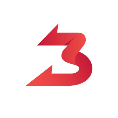 Ok Logo Vektörlü 3 Numara