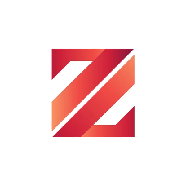 Z Harfi Geometrik Logo Şablonu