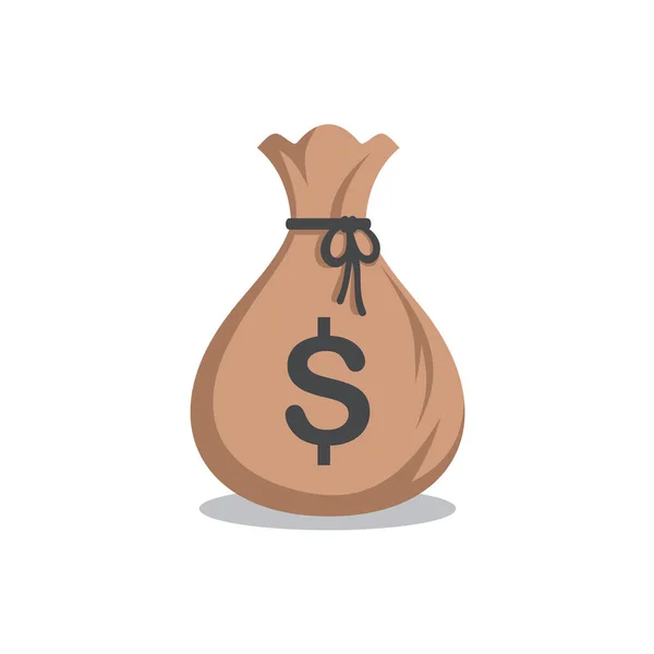 Para Torbası Logo Şablonu, Para Çizim Vektörü