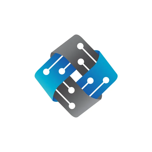 Vektörde Teknoloji Ağı Logosu