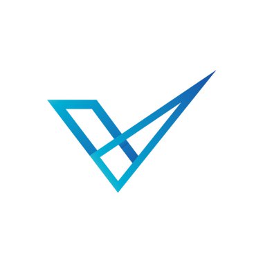 V harfi logo vektörünü kontrol et