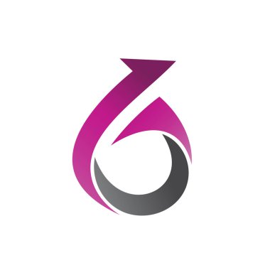 Oklu Altı Numara Logo Vektörü