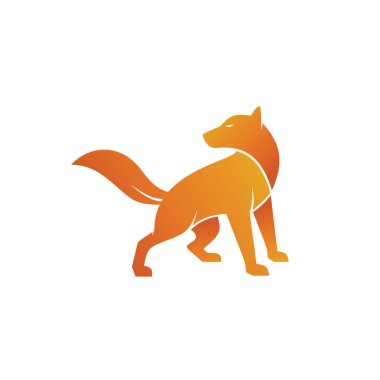 Köpek Silueti Logo Vektörü