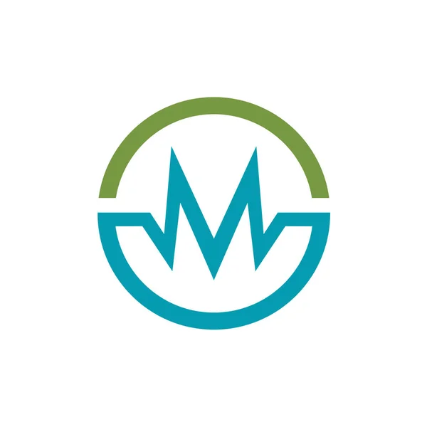 Letra Vector Logotipo Médico — Vector de stock