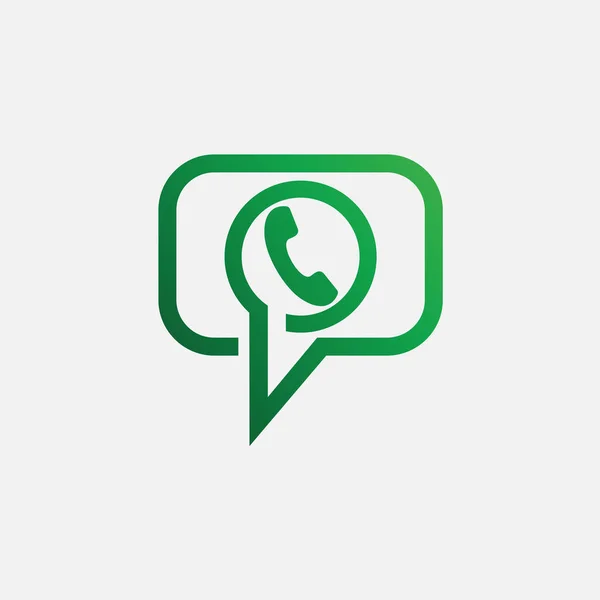 Icono Del Teléfono Chat Vector — Vector de stock