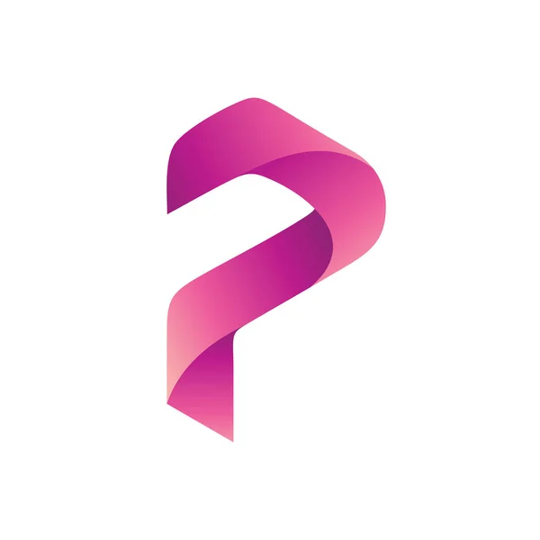 Vektörde P Harfi Logosu