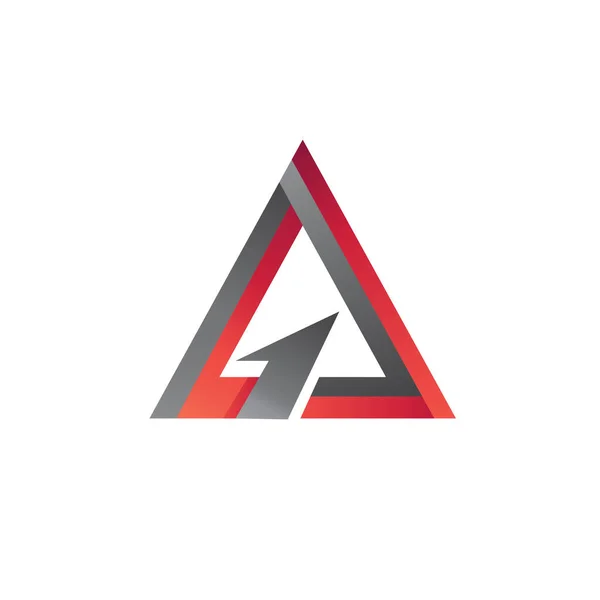 Λογότυπο Τριγώνου Βέλους Στον Διάνυσμα — Διανυσματικό Αρχείο