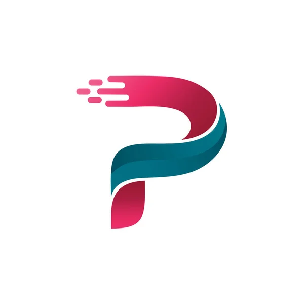 Vektörde P Harfi Logosu