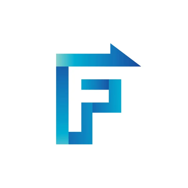 F Oku Harfi Logo Vektörü