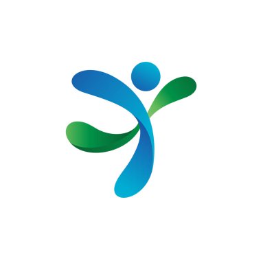 Halk fitness ve sağlık Logo Vektörü