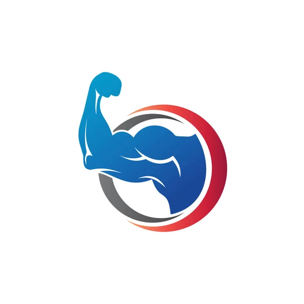 Vector Logotipo Gimnasio Fitness — Vector de stock