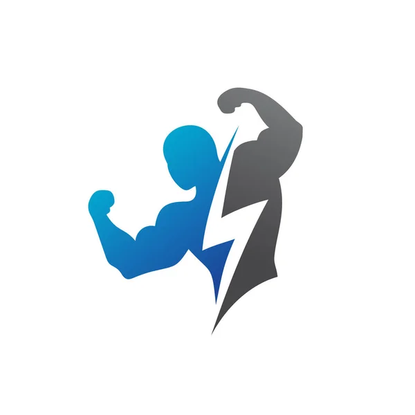 Γυμναστήριο Και Fitness Logo Διάνυσμα — Διανυσματικό Αρχείο