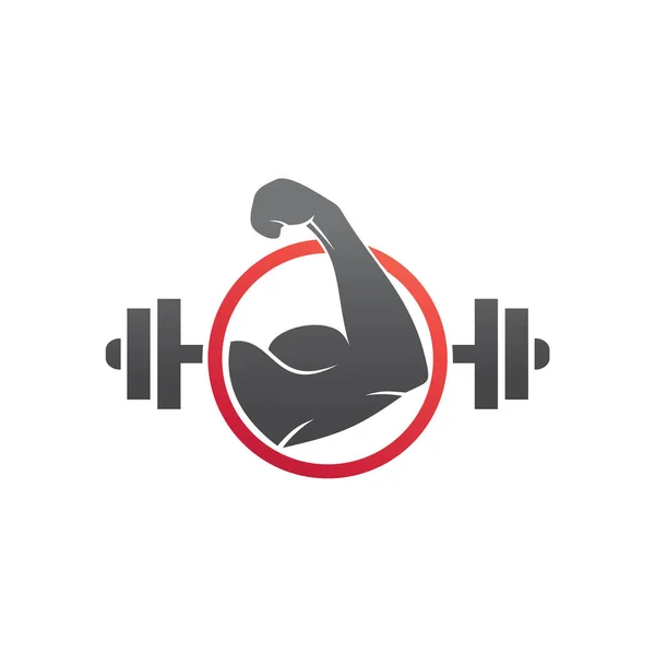 Ginásio Fitness Logo Vector — Vetor de Stock