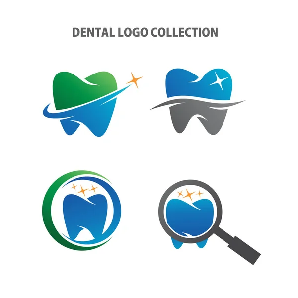 Dents Logo Dentaire Image Vectorielle — Image vectorielle