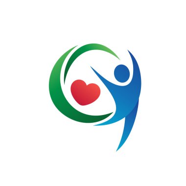 Vektörde İnsan Bakımı Logosu