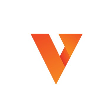 Vektörde V harfi logosu