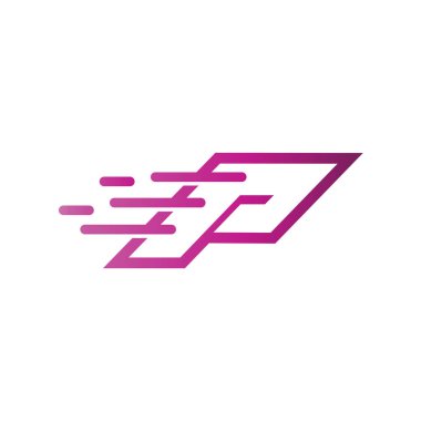 P harfi Hızlı Logo Vektörü