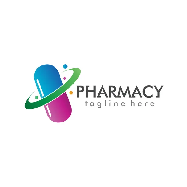 Eczane Logosu Tasarım Vektörü