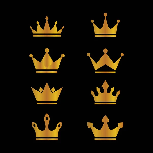Crowns Logo Tasarım Vektör Koleksiyonu