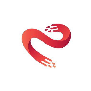 Aşk Sıçrayan Logo Vektörü