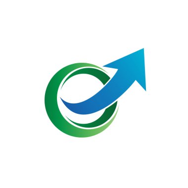 Çember ve Ok Logo Vektörü