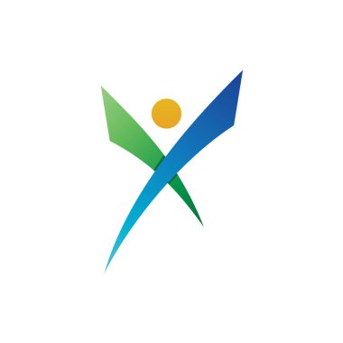 İnsan Şekli Logo Tasarımı Harfi X