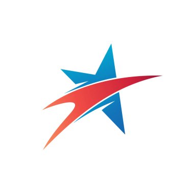Vektörde Hızlı Yıldız Logosu