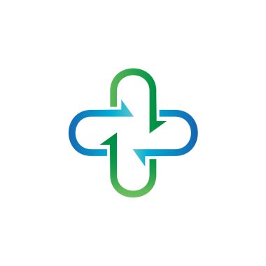 Arrow Logo Vektörüyle Çapraz Tıbbi