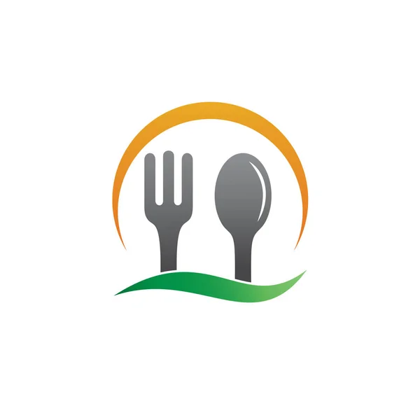 Kare Şeklinde Çatal ve Kaşık Logo Tasarımı