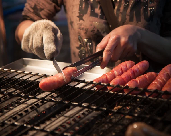adam kesme Çin sosis gece Market