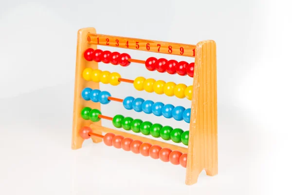 Abacus on isolated white — Stock Photo, Image