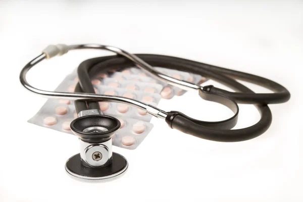 Stethoscope on isolated white background — Stock Photo, Image