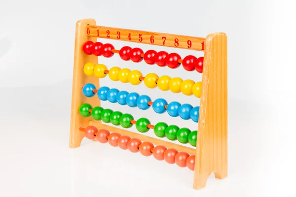 Abacus op geïsoleerde Wit — Stockfoto