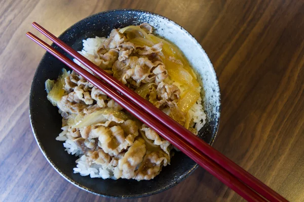Porc et riz de style japonais — Photo