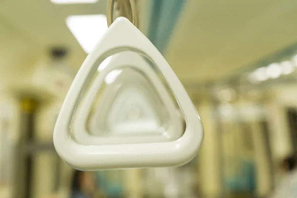 Handgrips on MRT coach — Stock Photo, Image