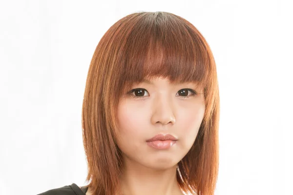 Asiatico donna con triste faccia — Foto Stock