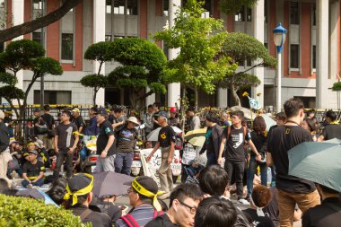 Taipei, Tayvan, 30 Mart 2014. yüz binlerce kişi p