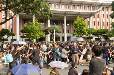 Taipei, Tayvan, 30 Mart 2014. yüz binlerce kişi p