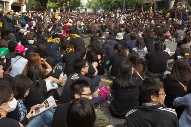 Taipei, Tayvan, 30 Mart 2014. yüz binlerce kişi p
