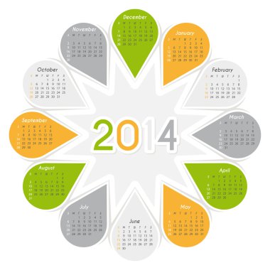 yuvarlak takvim 2014