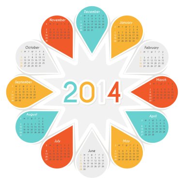 yuvarlak takvim 2014
