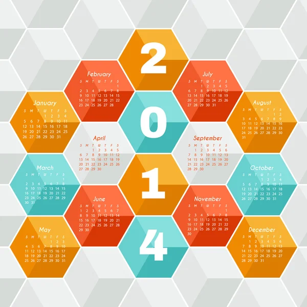 Altıgen takvim 2014