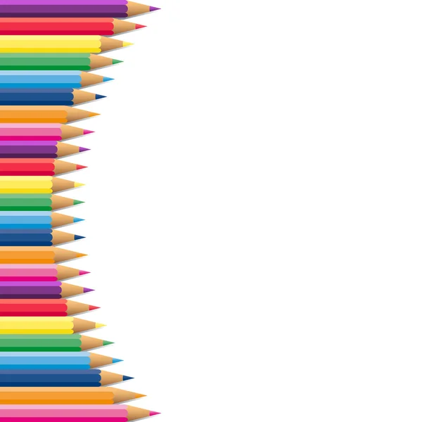 Runde Borte aus Bleistiften — Stockvektor