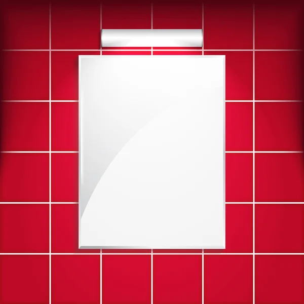 kırmızı duvar ayna