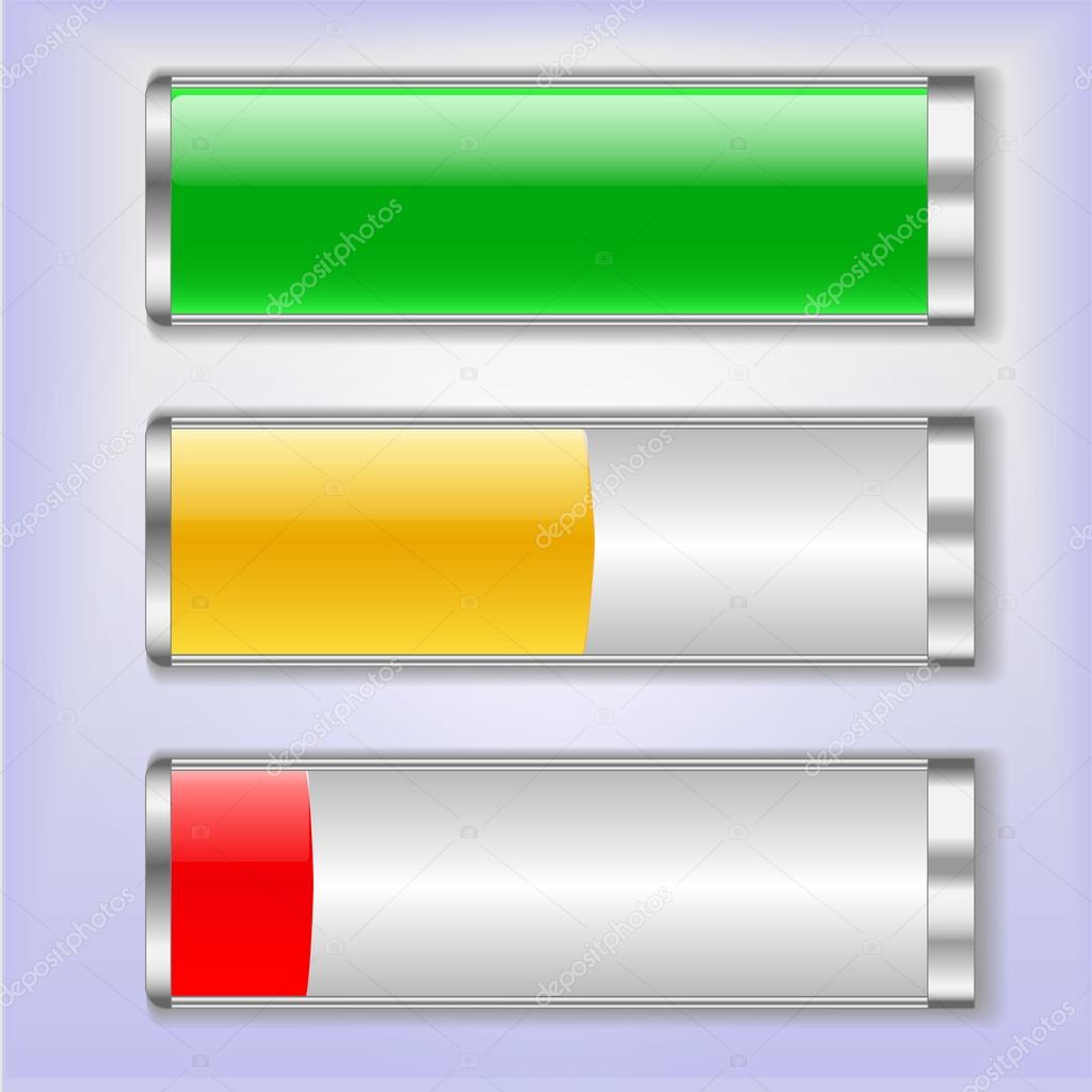 Battery charge status vector illustration