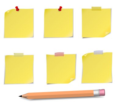 PIN, viski ve üzerinde beyaz izole pensil yapışkanlı notlar