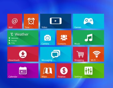 metro stili simgesini serisi
