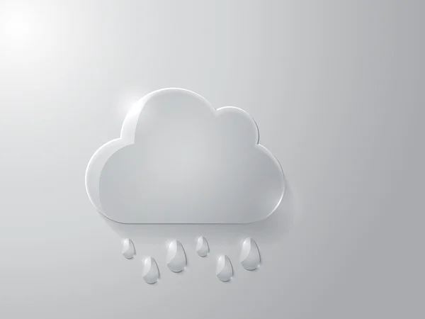Ilustracja wektorowa szklanej chmury — Wektor stockowy