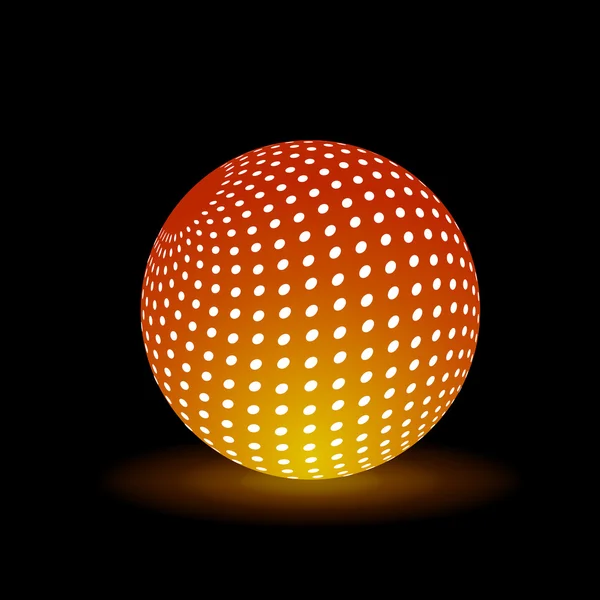 Digital Light Ball — Stock Vector