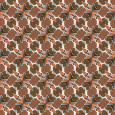 Dikişsiz desen siyah, beyaz ve çok renkli